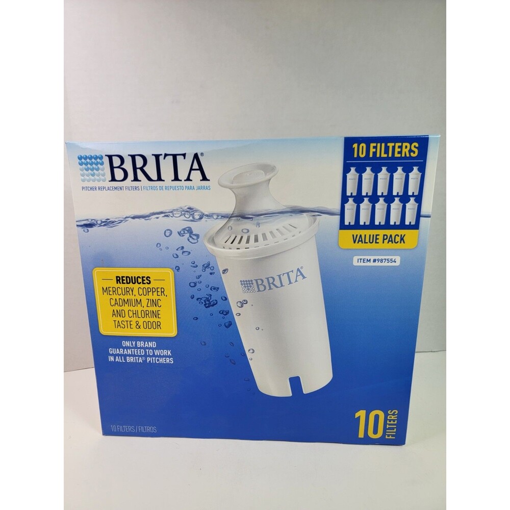 Brita Standard Pitcher Water Filter Replacement 10 Pack OB03 Genuine New in Box